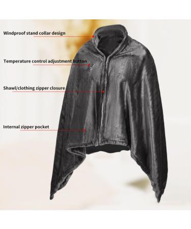 Portable Double-Sided Flannel Heating Ceiling - USB Thermal Blanket with 3 Temperature Settings & Overheat Protection | Ideal for Home Office & Outdoor Use - Buy Online on GoSupps.com