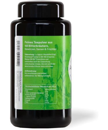 Ancenasan Herbal 120g - 49 Bitter Herbs & Spices | Alcohol-Free Gluten-Free Vegan 100% Natural - Buy Online on GoSupps.com