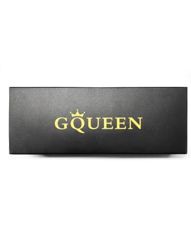 GQUEEN Large Frame Horn Glasses - UV400 Non-Prescription Nerd Glasses for Men & Women - Blue & Matte Black - Buy Online on GoSupps.com