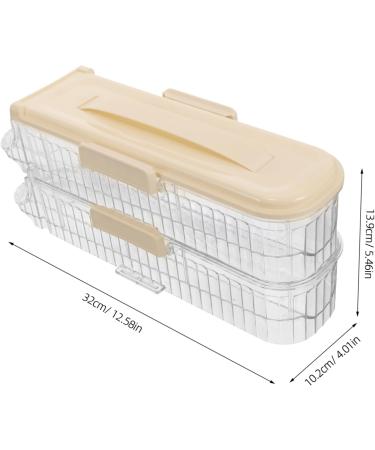 Mikikit Egg Storage Box Egg Holder Refrigerator Transparent Egg Racks The Pet Tray Drawer re-usable As Shown 32.00X13.90X10.20CM - Buy Online on GoSupps.com