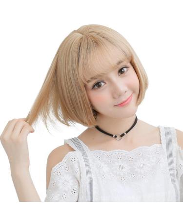 Shop BGHJUE Short Hair Wig for Women - Air Thin Bangs Fluffy BOB Style Realistic Straight Hair - International Shipping Available - Buy Online on GoSupps.com