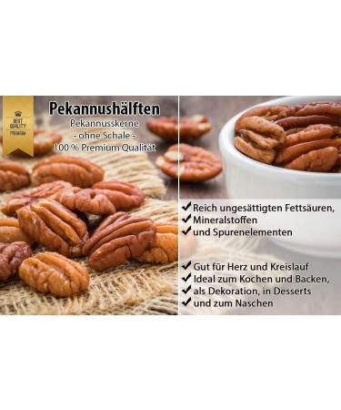 Buy Natural Untreated Pecan Halves - 5000g Resealable Bag | Premium Quality Pecans for Baking & Snacking - International Shipping Available - Buy Online on GoSupps.com