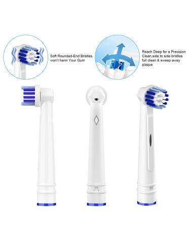8 Pack Replacement Toothbrush Heads for Oral-B Braun Electric Toothbrushes - Compatible with Oral-B 7000/Pro 1000/9600/500/3000/8000 - Professional Brush Heads Refill - 1 Count - Buy Online on GoSupps.com