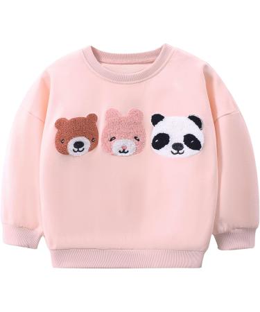 Girls Cotton Sweatshirt - Long Sleeve Pullover for Toddler - Age 1-12 Years | 6-7 Years Bears Design - Buy Online on GoSupps.com