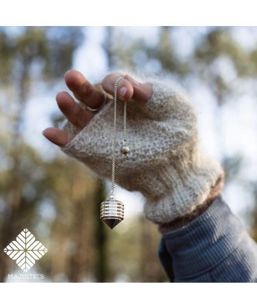 Buy Radiesthesia Pendulum ULTRA-SENSORIELL - Silver-Plated Brass Esoteric Oracle Pendulum for Accurate Readings | International Shipping - Buy Online on GoSupps.com