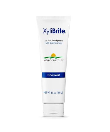 Nature's Sunshine XyliBrite Xylitol Toothpaste  Cool Mint  3.5 oz. | Fluoride Free Toothpaste with Xylitol and Baking Soda to Whiten Teeth and Promote Oral Health