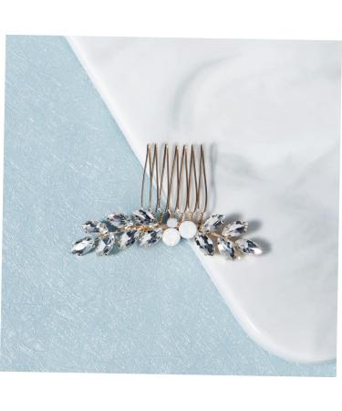 Ipetboom 1pc Rhinestone Disc Hair Comb Wedding Hair Combs for Women Pearl Hair Clip Vintage Bridal Hair Comb Crystal Hair Comb Hair Pin Hair Claw Alloy Rhinestones Headgear Bride - Buy Online on GoSupps.com