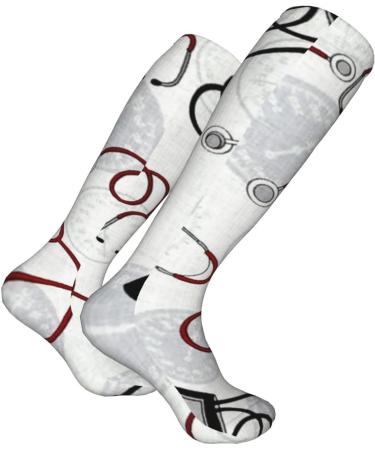 Buy Only Blood Pressure White Compression Socks for Men & Women - 15-20 mmHg Support for Running & Cycling | Enhance Circulation - Buy Online on GoSupps.com