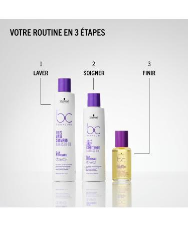 Schwarzkopf Professional Bonacure Frizz Away Shampoo Frizzy Hair Vegan Care Complex With Babassu Oil Anti-Humidity Effect Softening All Day Shield Intense Shine 250 ml - Buy Online on GoSupps.com