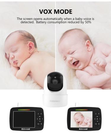 Baby Monitor - 3.5 inch Video Baby Monitor with Camera and Audio  inch  Remote Pan/Tilt/Zoom  VOX Mode  Night Vision  Two Way Talk  Feeding Reminder  Smart Temperature Lullabies 960ft Long Range 935C - Buy Online on GoSupps.com