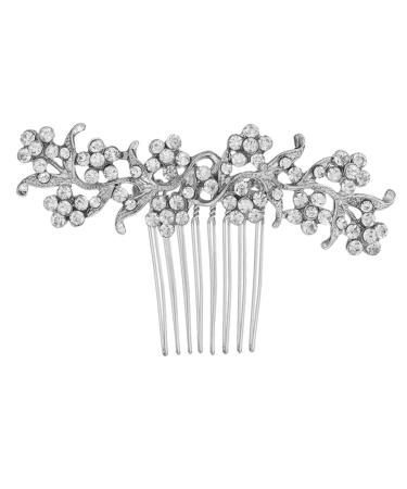 Ipetboom 1pc Comb Bridal Headdress Crystal Hair Accessories Pearl Hair Accessories David Statue Flower Claw Clips Rhinestone Pearl Hair Clips Hair for Women Alloy Wedding The Photo Bride