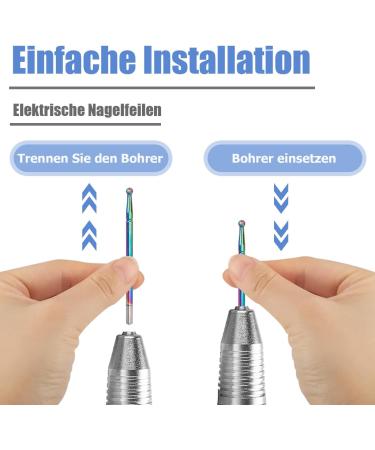 Mesee 30 Piece Diamond Nail Drill Set Stainless Steel Nail Drill Accessories Nail Grinder Attachments Bits Nail Drill Tools Polishing Grinding Body for Manicure Pedicure Home Nail Care - Buy Online on GoSupps.com