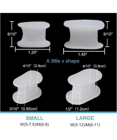 8-Pack Gel Toe Separators & Spacers for Hammer Toes - Smooth Iron Alignment & Relaxation - Buy Online on GoSupps.com