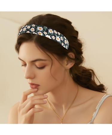6 Pieces Stylish Women's Headbands Women's Non-slip Headbands Pearl Headbands Elegant Headbands Daisy Headbands Comfortable Wide Headbands - Buy Online on GoSupps.com
