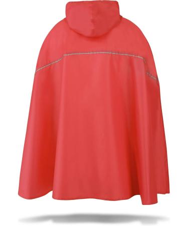 Buy Normani Unisex Rain Poncho - Wind & Waterproof with Bum Bag 3M Reflectors Side Pockets - XXL-3XL Red | International Shipping Available - Buy Online on GoSupps.com
