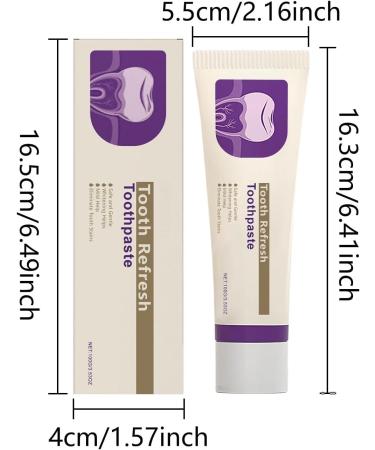 2026 Top Selling Tooth Refresh Toothpaste Fresh Breath Whitening Formula Natural Oral Care with Enamel Repair Removes Coffee Tea Wine Stains Deep Cleaning 3.5 Oz (4) - Buy Online on GoSupps.com