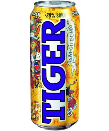  CAIYA 12X Tiger - Energy Drink MANGO BOMB 500ml "Power is Back" - Fruit Sparkling Energy Drink - 2022 - Buy Online on GoSupps.com