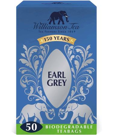 Williamson Tea Earl Grey Teabags 50 bags 125g (Pack of 3) - Buy Online on GoSupps.com