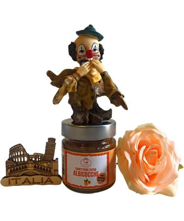 20typiques Gift Ideas Father s Day Gift 240g Homemade Apricot Jam + Resin Clown Statue + Italy Wood Magnet + Artificial Rose - Buy Online on GoSupps.com