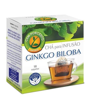 Cem Porcento - Ginkgo Biloba leaves (Ginkgo biloba L.) - 8 x 10 teabags (total: 80 teabags)