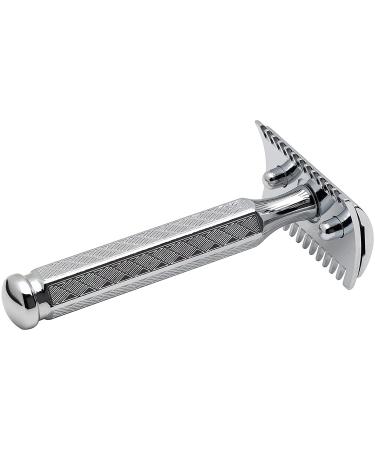 Buy Merkur Razor Plane 41C - Hexagonal Handle Gloss Chrome | Open Comb Wet Shaving Razor | Made in Germany | Zinc Die Casting - Buy Online on GoSupps.com