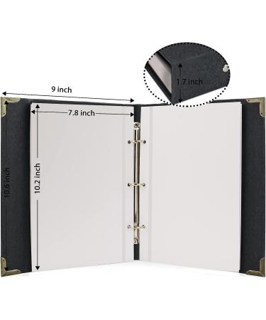 Vienrose Self Adhesive Photo Album & Scrapbook Kit - 40 Pages Hardcover for Anniversary, Wedding, Friends & Kids - 9'' x 10.6'' - Black - Buy Online on GoSupps.com