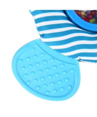 Blue Elephant Baby Rattle Toy & Teether - Portable Chewable Gift for Baby Showers | International Shipping - Buy Online on GoSupps.com