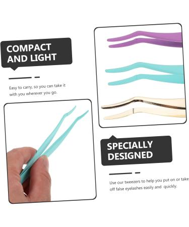 FRCOLOR 9 Pcs Eyelash Curler Set | Professional Eyelash Applicator & Tweezers for Extensions | Stainless Steel Makeup Tools for Precision Eyelash Removal - Buy Online on GoSupps.com