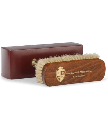 Langer & Messmer Horsehair Shoe Brush - White Polishing Brush for Shoe Care - Buy Online on GoSupps.com