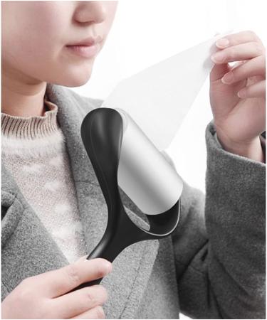 Portable Pet Hair Lint Roller - 420 Sheets 7 Refills Extra Sticky Fur Removal Tool for Dogs & Cats - 16cm Black - Buy Online on GoSupps.com