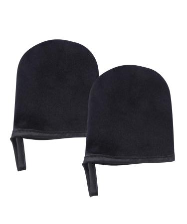 Lot de 2 Moufles Autobronzants en Velours Mini Taille S Applicateurs R utilisables pour Cr me et Mousse Autobronzante pour Visage et Zones D licates Usage Plage et Pr paration