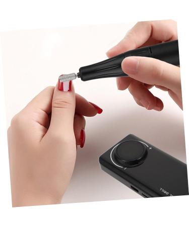 DRESSOOS Portable Nail Drill Nail Polisher Aluminum Alloy Miss Clothing Set Mini Sanding Tool 14X7X2.5CM Black - Buy Online on GoSupps.com