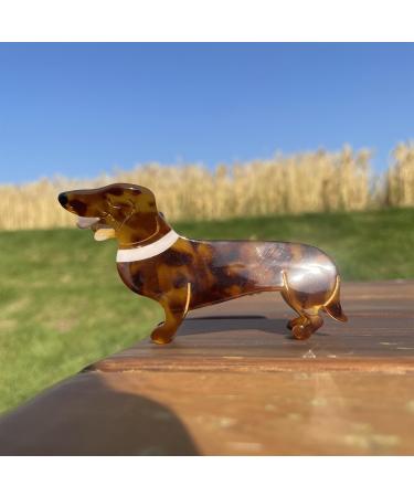 Neamou Dachshund Claw Clips Fashion Hair Jaw - Small Claw Clips Funky Dachshund Hair Claw Cute Dog Hair Clips Acetate Puppy Hair Accessories Animal Barrettes for Stylish Girls and Women - Buy Online on GoSupps.com