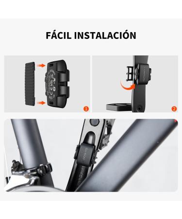 COOSPO BK9S Bluetooth 5.0 Speed & Cadence Sensor - Wireless IP67 Waterproof Bicycle RPM Sensor - Ant+ Compatible Low Energy Technology for Accurate Cycling Performance - Buy Online on GoSupps.com