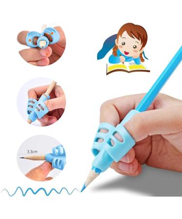 XYJJ Writing Aid & Correction Tools - Child-Friendly Pencil Handles & Guidance - Blue Pen Holder for Improved Writing Skills - Buy Online on GoSupps.com
