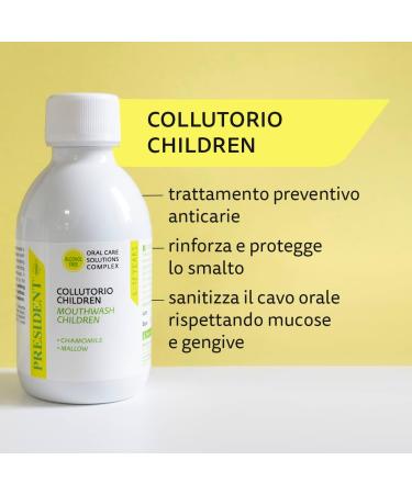  President President ChilDREN Grout Kit 2 x 6 to 12 Years Old Antiplaque Anti-Decay Strengthens and Protects Tooth Enamel Alcohol Free 2 x 200 ml - Buy Online on GoSupps.com