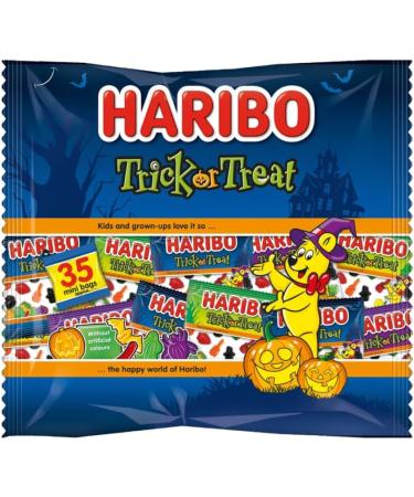 Halloween Sweets - Amamitrade Thank You Sticker Made For Haribo Trick or Treat Bag Mix 512g - 35 Sweet Bags - Great For Parties - Buy Online on GoSupps.com