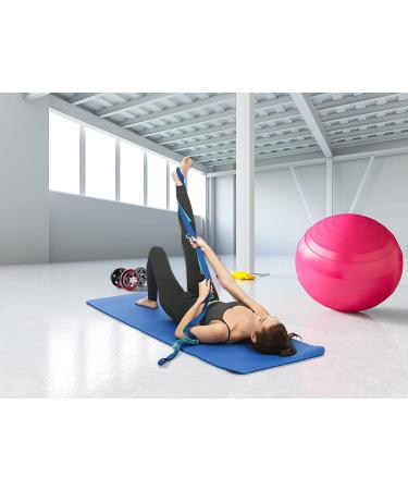Cerbonny Calf Stretcher & Foot Stretcher Set 9 Loops Yoga Stretching Strap with Door Anchor  Snap Hook  Nonelastic Leg Stretcher for Plantar Fasciitis Relief  Achilles Tendonitis  Pilates and Dance - Buy Online on GoSupps.com