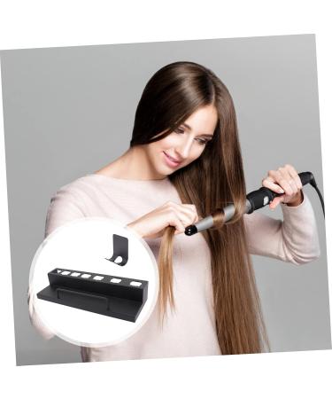 HAPINARY Curling Iron Rack Curler Wall Rack Salon Curlers Holder Blow Dryer Stand Stainless Steel Black - Buy Online on GoSupps.com