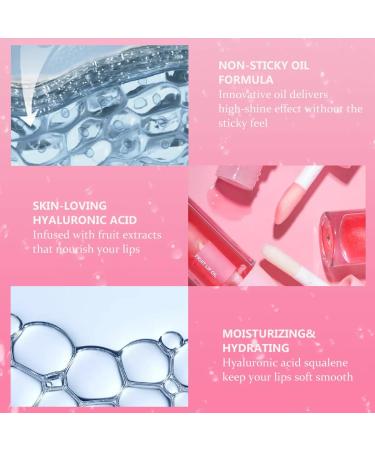 Kiss Lip Oil & Gloss - Non-Sticky Mirror Shine Lip Balm for Dry Chapped Lips | Hydrating & Nourishing Care (2 - Buy Online on GoSupps.com