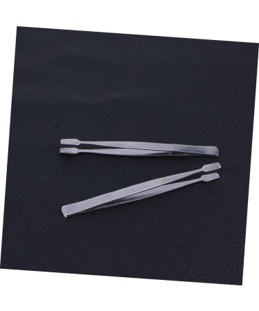 Shop Housoutil 3-Part Stainless Steel Tweezers Set - Professional Eyelash Tools for Extensions Makeup & Coin Stamping - 11cm Silver - Buy Online on GoSupps.com