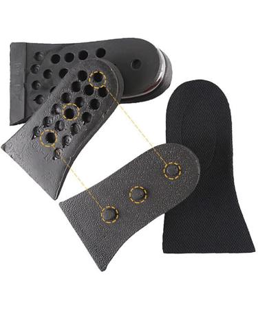 FOMIYES Height Increasing Insoles - 1 Pair PU Shoe Lift Pads for Taller Feet - Black M - Buy Online on GoSupps.com