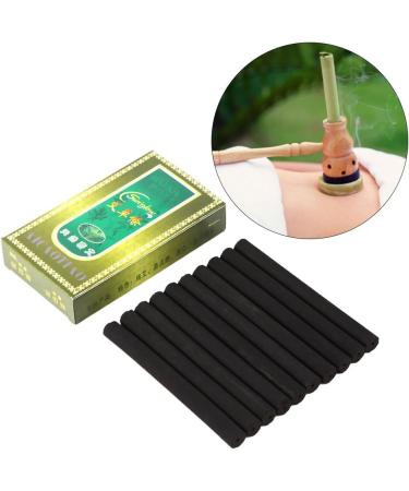 Smoke-Free Moxa Sticks (10 pcs) - Pure Moxibustion Roll for Pain Relief & Health Care | Effective 5-Year-Old Moxa for Massaging & Body Wellness - Buy Online on GoSupps.com