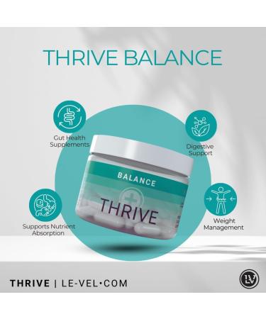 Thrive Balance Capsules Natural Digestion & Gut Health Supplement for Women & Men Gluten Free Plant Based Digestive Support with Ginger Root Fennel Seed & Buckthorn Bark Extract 60 Capsules - Buy Online on GoSupps.com