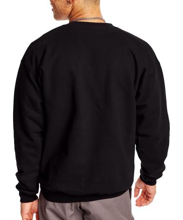 Hanes Men's Ultimate Cotton Heavyweight Crewneck Sweatshirt - Large, Black - Buy Online on GoSupps.com