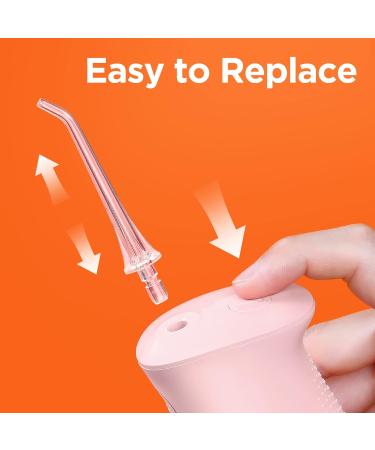 Bitvae Cordless Water Flosser - 3 Modes Electric Tooth Flosser with 6 Jet Tips | IPX7 Waterproof & USB Rechargeable - Quartz Pink - Buy Online on GoSupps.com