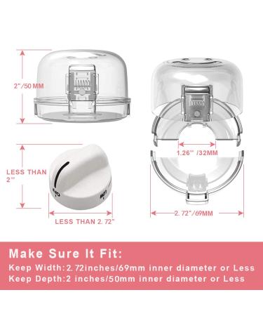 6-Pack Double-Key Gas Stove & Oven Knob Covers for Child Safety - Buy Online on GoSupps.com