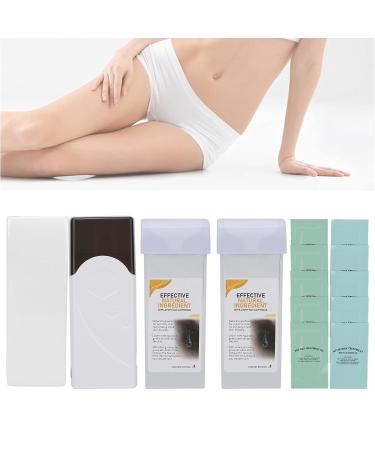 Easy Wax Hair Removal Set - Electric Wax Warmer & 200g Depilatory Wax for Men & Women - Roll-On Warm Wax Device - Buy Online on GoSupps.com