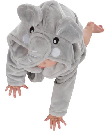 Soft Fleece Elephant Hooded Robe for Babies & Toddlers | Undercover Lingerie | 0-6 Months Bathrobe - Buy Online on GoSupps.com