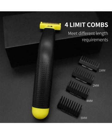 Stellaya Shaver Stellaya Wet and Dry Shaver Full Body Washed Wet & Dry Shaver with 4 Types of Limited-Length Combs Waterproof Male Hygiene Razor Electric Body Hair Trimmer for Men (#02) - Buy Online on GoSupps.com